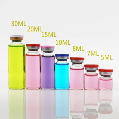 1ml 2ml 3ml 4ml 5ml 7ml 8ml 9ml 10ml 15ml 20ml 30ml Glass Vial Enicillin Phial Bottle Collagen Bottle Medicine Injection Bottle