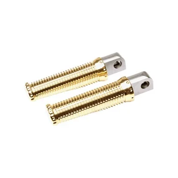 Custom Motorcycle Brass Standard Foot Pegs On Forward Controls Or Mid Controls