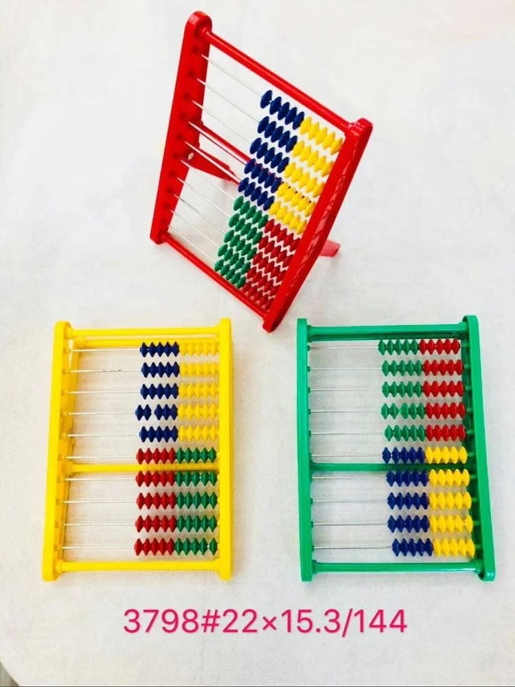 10 стержней 100 бусин красочный АБС-пластик Abacus Soroban детские математические