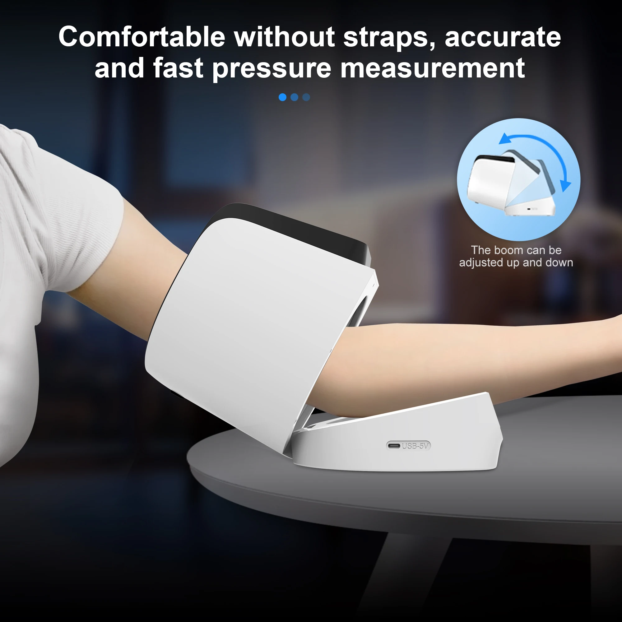 Factory Price LED Automatic Smart Sphygmomanometer Digital Arm BP Monitor Arm Barrel Type Electronic Blood Pressure Bp Machine
