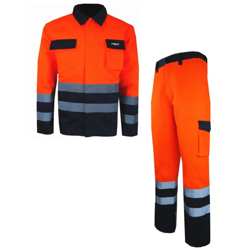 Work Clothing Jacket And Pants Sustainable Breathable Workwear Sets Long Sleeve Workers Labor