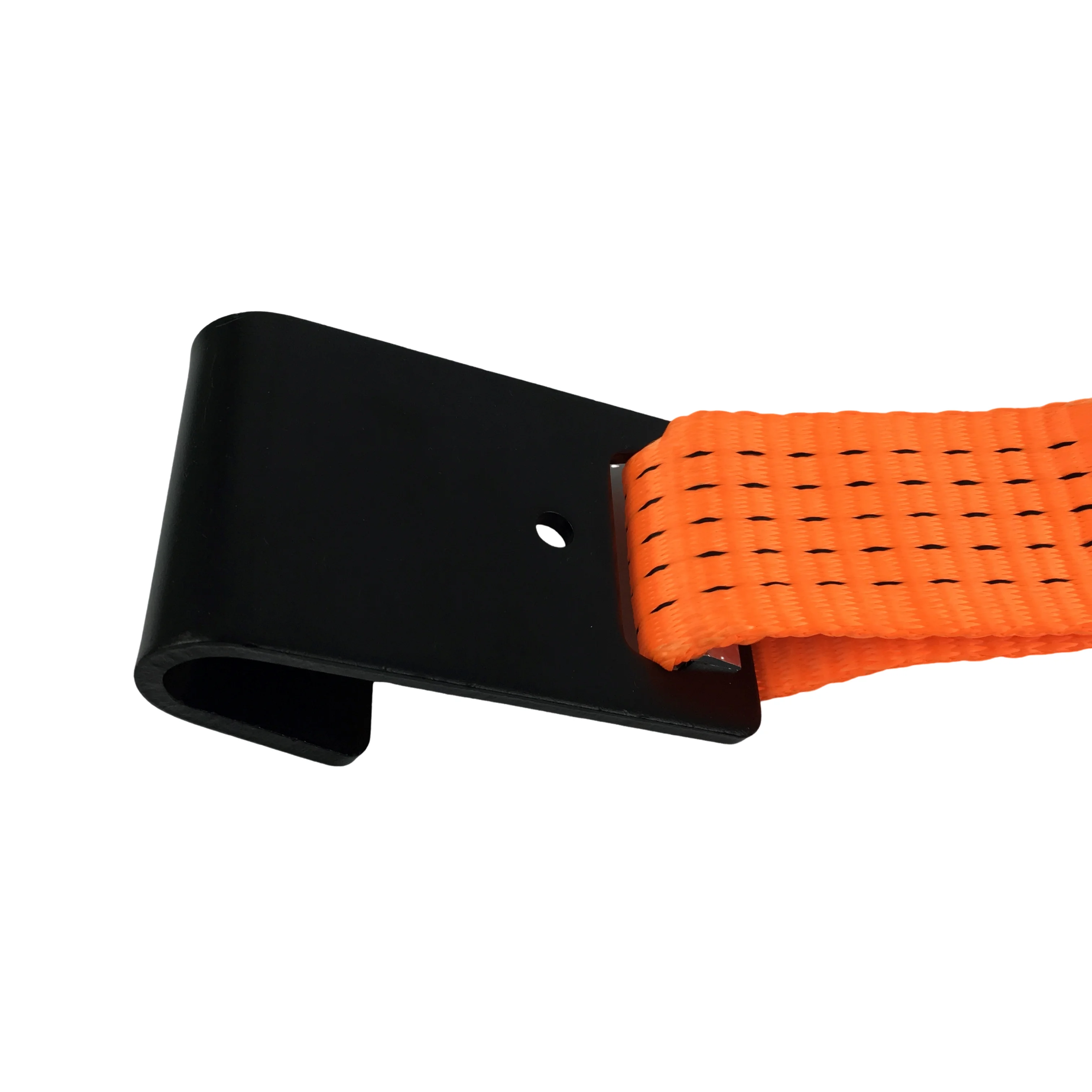 Galvanized 25mm Ratchet Tie Down Lashing Strap with Metal Handle Flat Hook for Industrial Cargo Control Mining Usage Made Zinc