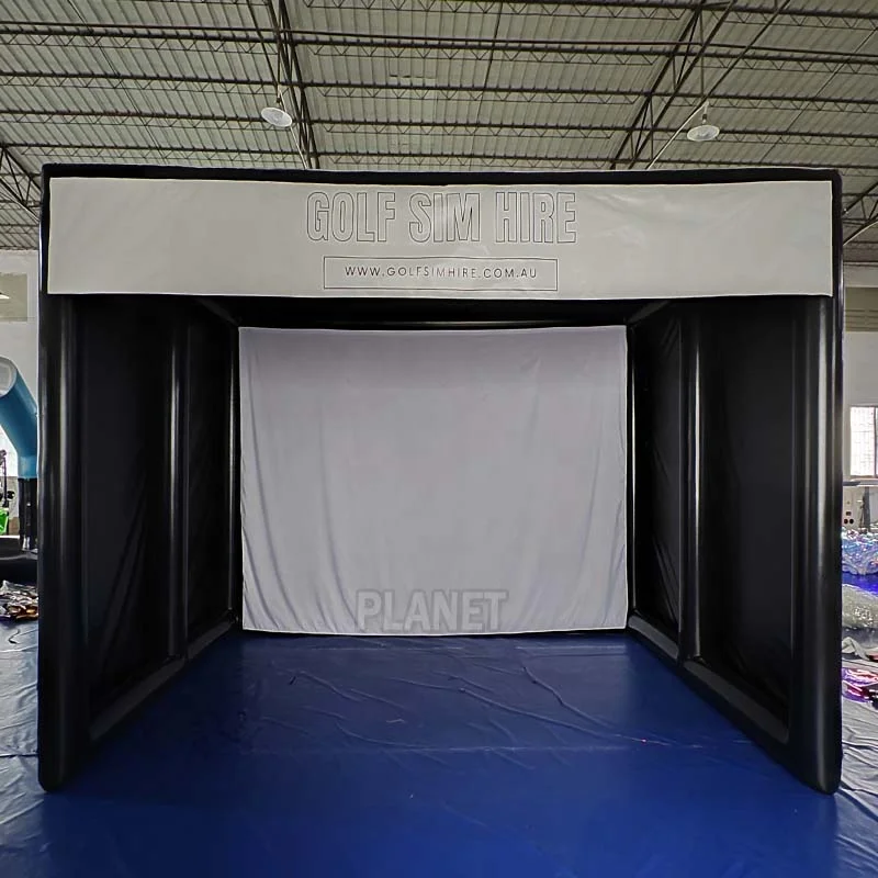 Portable Airtight Golf Training Simulator Enclosure Inflatable Golf ...