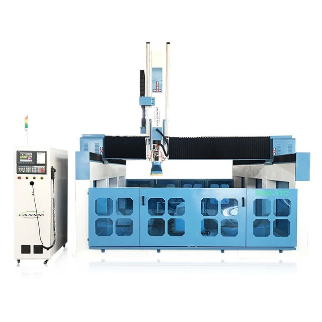 4 Axis Cnc Router Atc CNC 3d Foam Cutting Machine to Make 3d Statues Sculptures