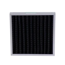 Chinese supplier production panel pleated pre carbon air filter carborad frame pleated filter