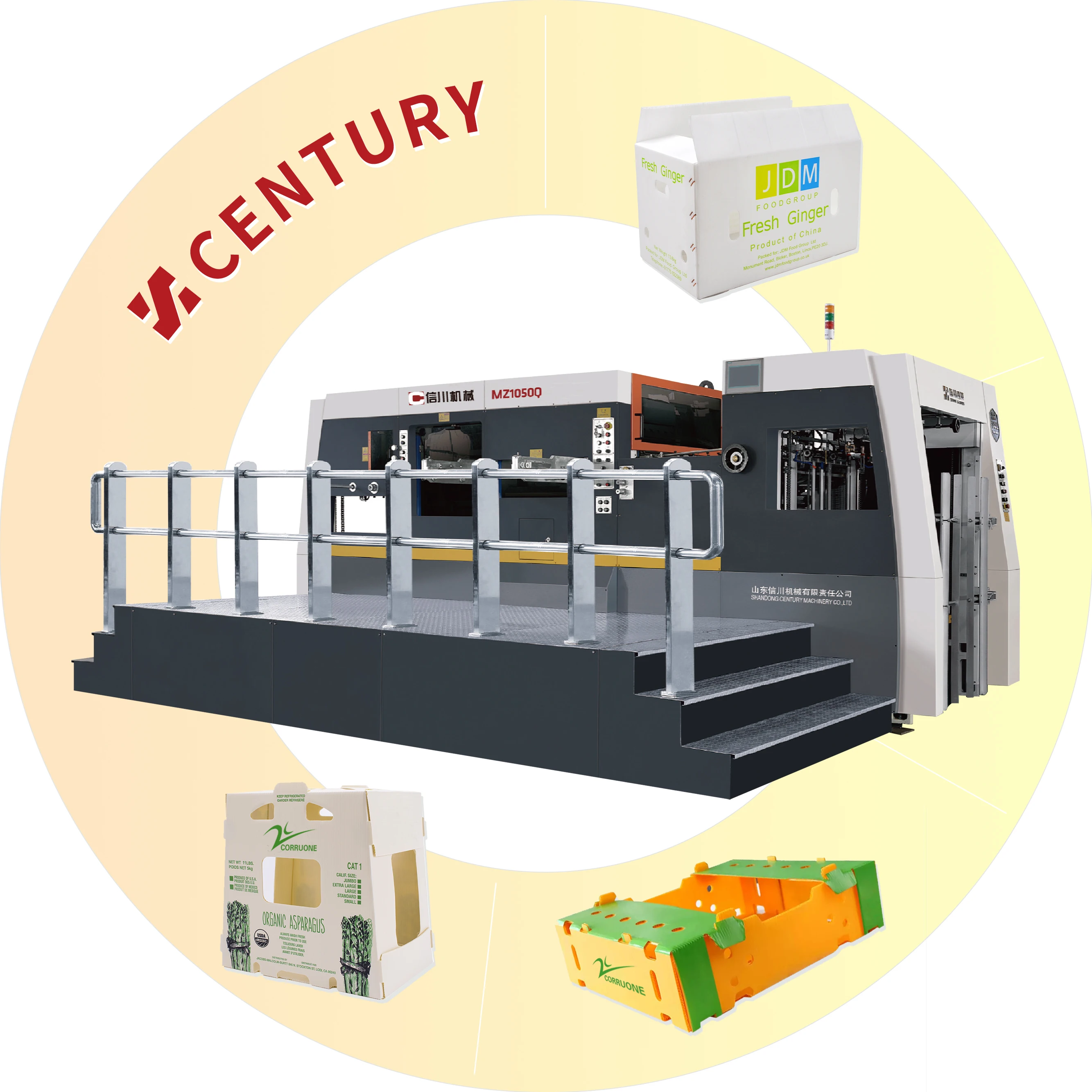 Carton printing slotting die-cutting machine MZ1050 automatic flexo printing slotting machine and printer slotter