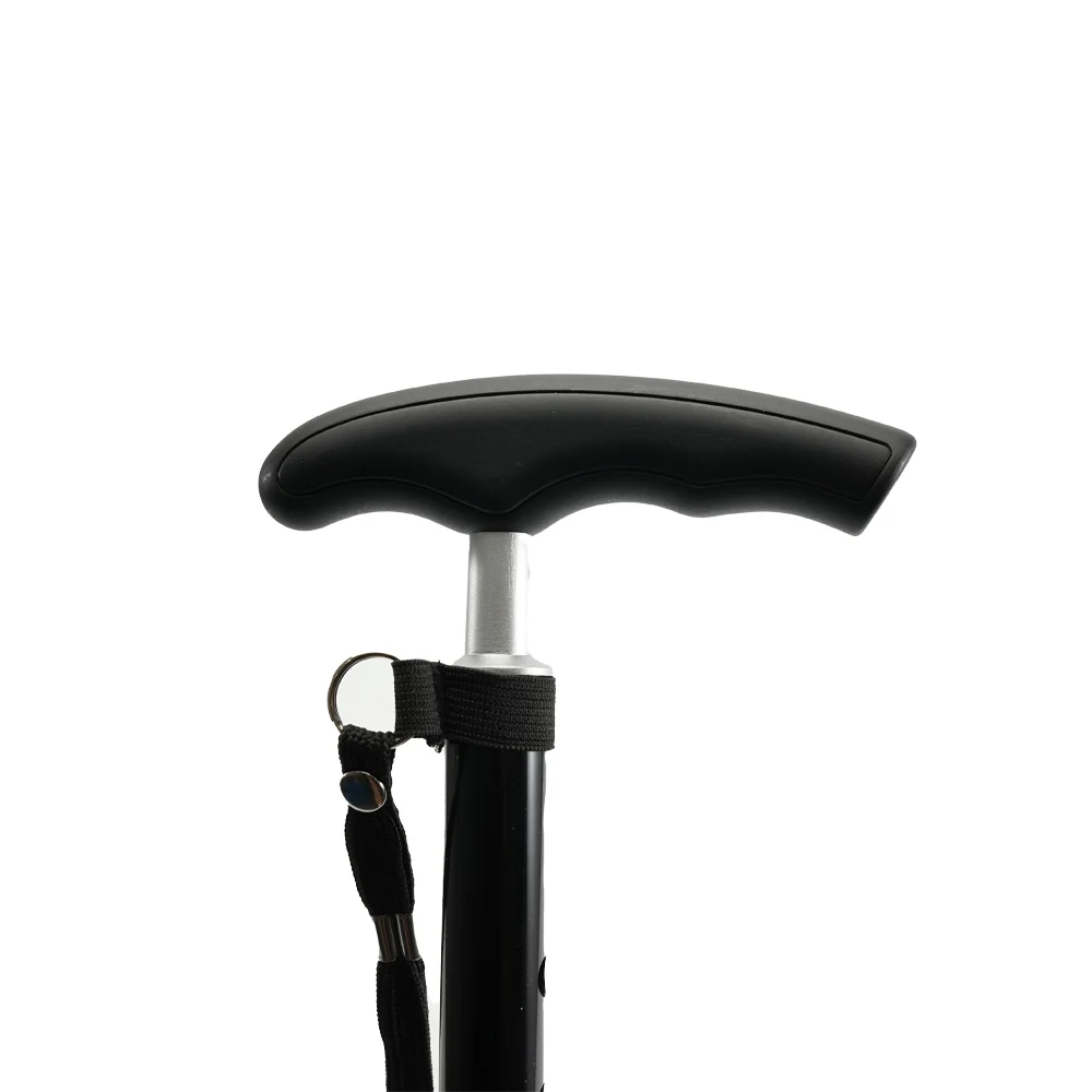 Compact Outdoor Medical Walking Stick for Elderly and Disabled Comfortable Crutch Design