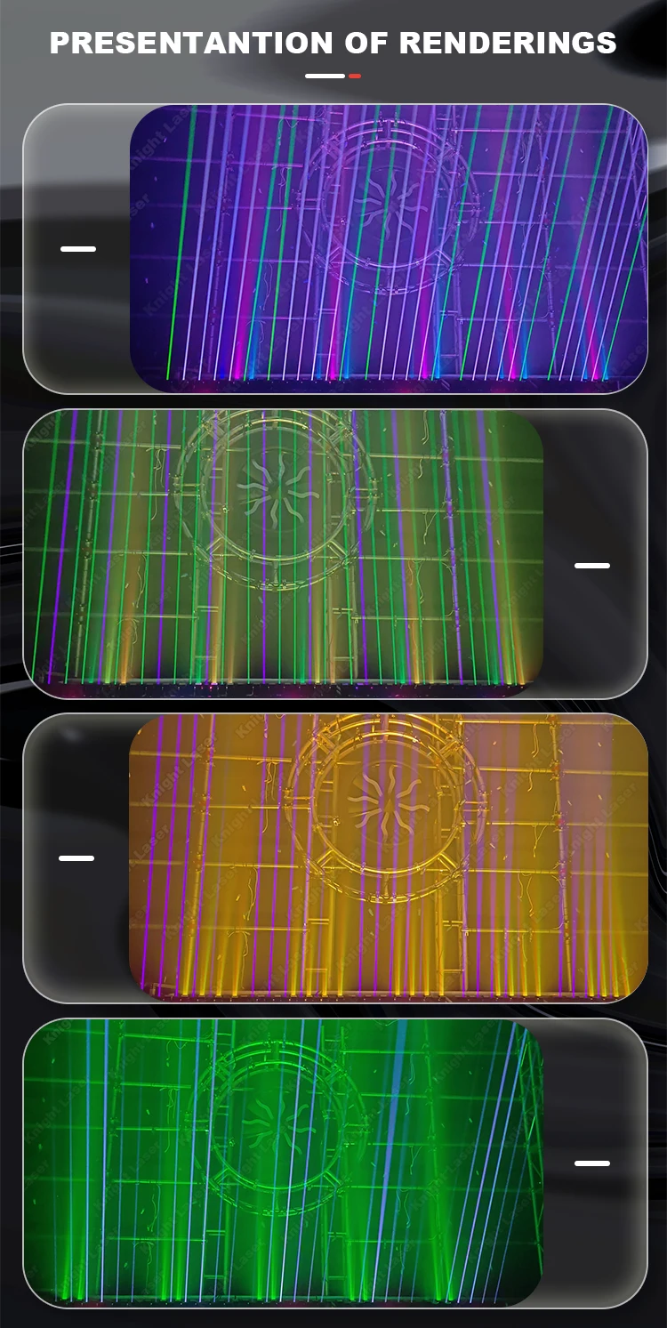 3w 6 Eyes Laser Moving Head with LED 7 Hole Disco Laser Stage Light