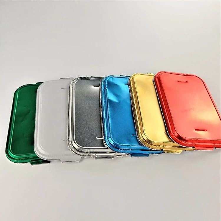 product eco friendly durable silver tin take away food service containers 280ml disposable airline aluminum foil food tray with lid-9