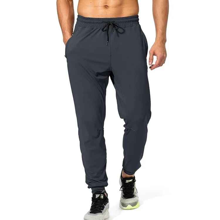 Pantaloni Jogger Da Uomo Con Tasche, Vita Elastica Con Coulisse, Grigio Scuro, Taglia M - Morbidi E Comodi Per Lo Sport E Il Tempo Libero