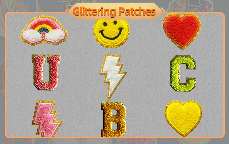 Wholesale Custom Large Chenille Letter Iron On Mascot Patches Chenille ...