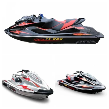 Double motorboat high speed charging speedboat fiberglass motorboat low fuel consumption water sports yacht