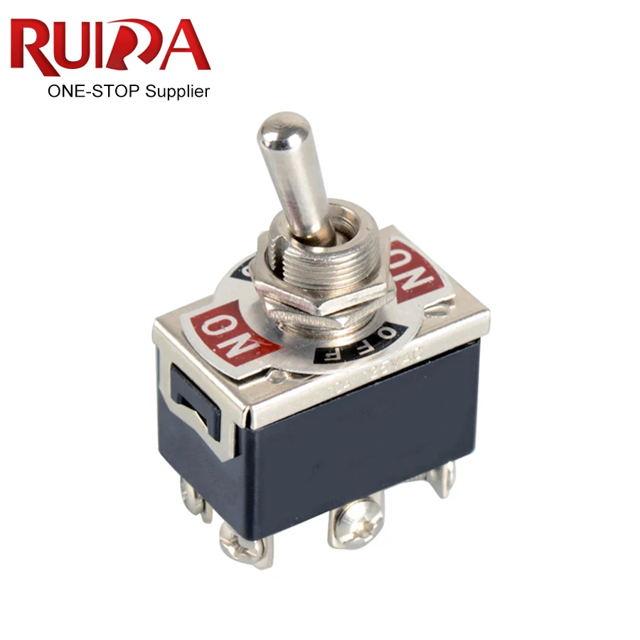 OD NGATおまとめ6点 E-TEN1322 6-Pin Toggle Switch - 15A 250V Heavy Duty ON-OFF-ON