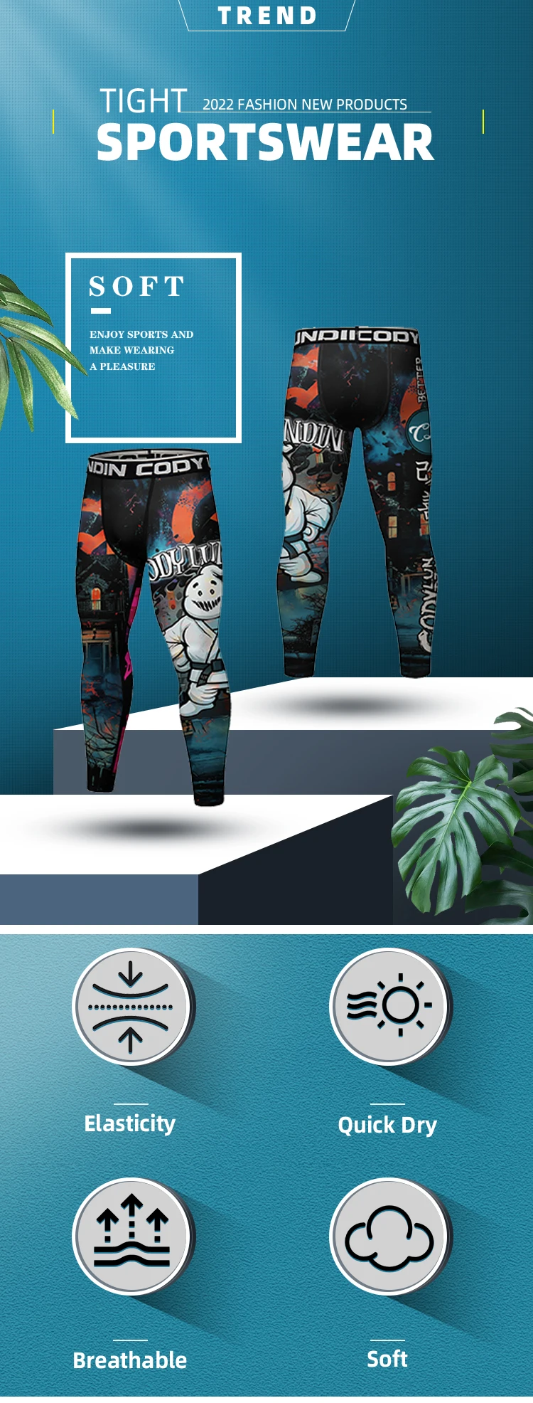 Men Fitness Leggings - Comfort & Performance for Every Workout Gym, Yoga & Running Essentials Compression Pants