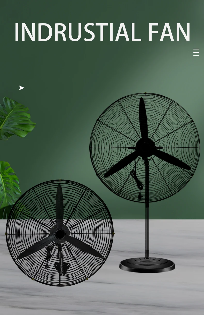 Industrial Electric Wall-mounted Fan, 220V, Plastic - detail 6