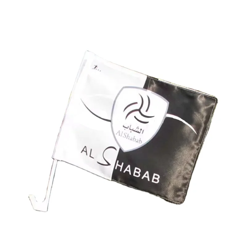 Customized car flag window clips Polyester Custom Blank Sublimation Car Flag For Car Windows