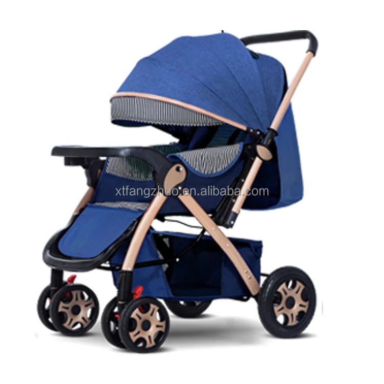 Brand Baby Strollers 3 In 1 Leather Baby Parme Euroupe Umbrella