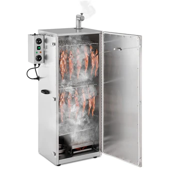 German Quality Standards CE Certified Market Leading Price 147L 8 Racks Box with Timer Meat BBQ Food Smoker