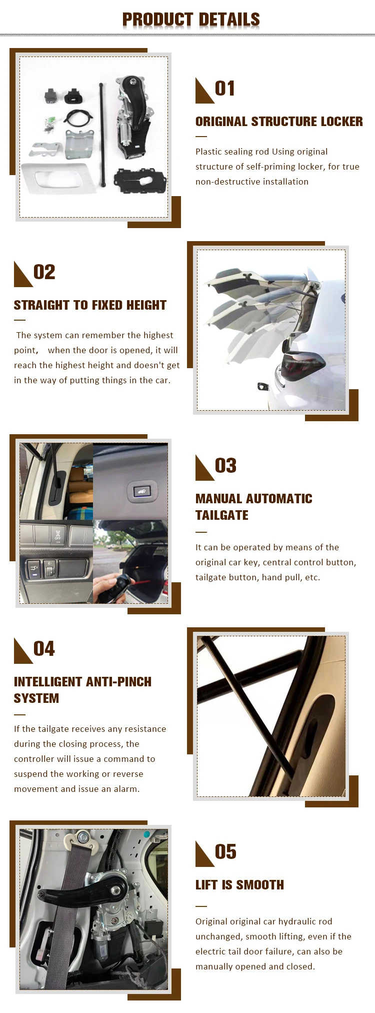 For Nissan Patrol Electric Tailgate For Montero Sport Auto Parts Auto