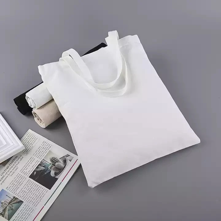 Custom Logo Printed Size Reusable Cotton Women Men Travel Shopper Tote Storage Shopping Bag Fabric Canvas Cloth Beach Handbags