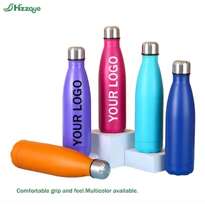 Customizable Logo Vacuum Insulated Bottle 500ml Stainless Steel Water Bottles Promotion Gift Custom Sport Drink Bottle