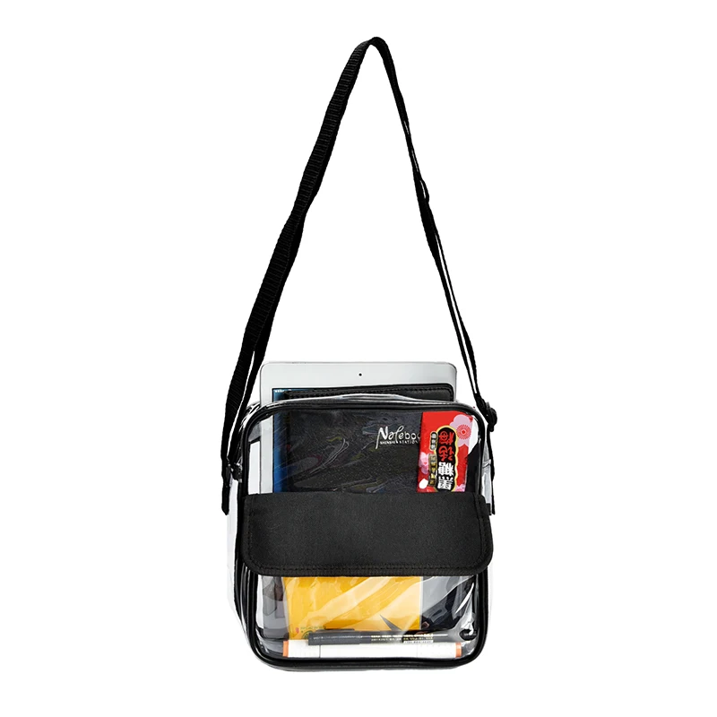 Multipurpose Clear PVC Messenger Bag for Work & Business Travel