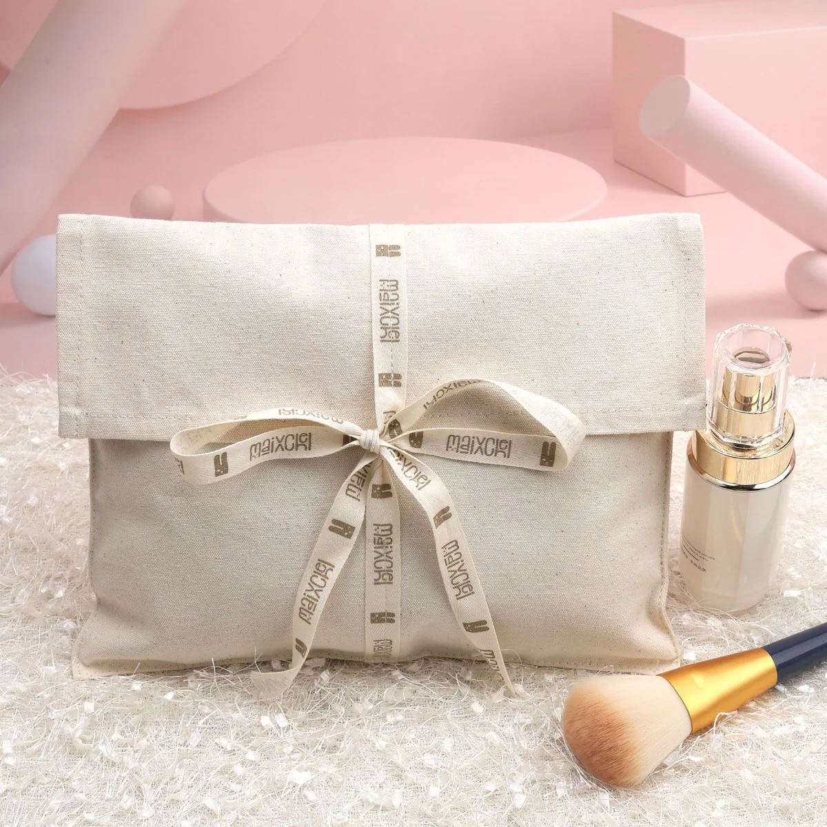 Eco-friendly Cotton Linen Envelope Pouch for Gift Packaging