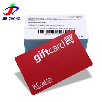 Customized Printing PVC Plastic Gift Scratch Code Voucher Cards With Barcode