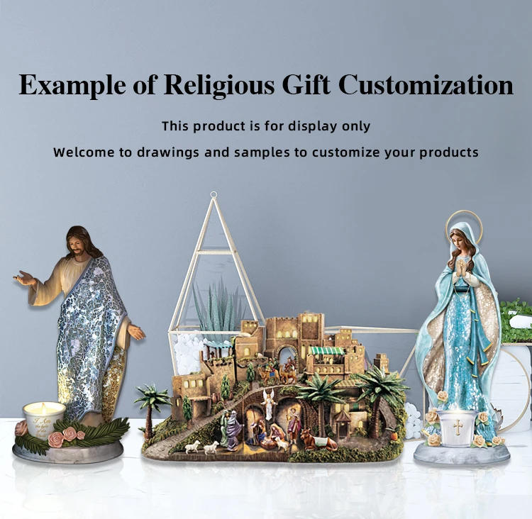 Профессиональные OEM высококачественные резионные статуи св. Иосифа ребенка Иисуса католической 3d на