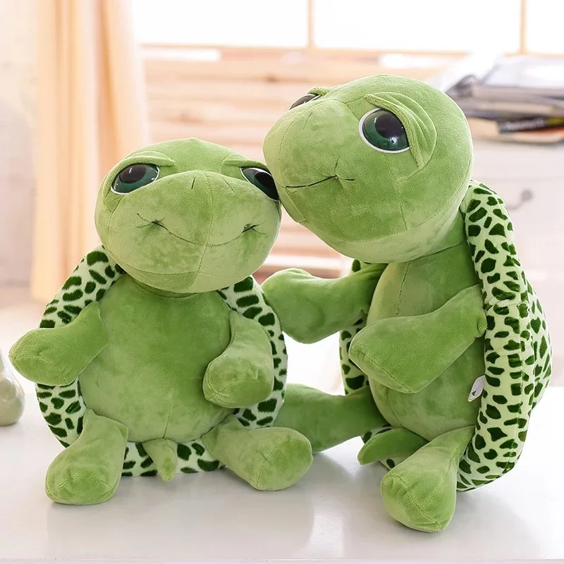 緑色のカメのぬいぐるみ 卸売クリエイティブかわいい大きな目親子亀ぬいぐるみぬいぐるみ