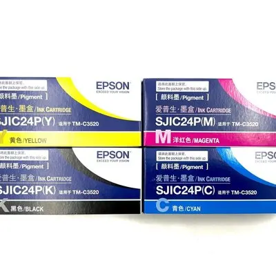 Ink Cartridge SJIC24P for Epson TM-C3520 Printer - Premium Color