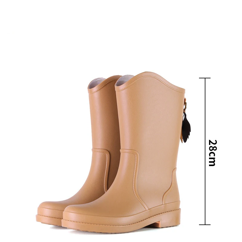 Stivali Donna Impermeabili Flat Wellington &ndash; Pioggia, Neve, Giardino &ndash; Taglie 3-8 UK