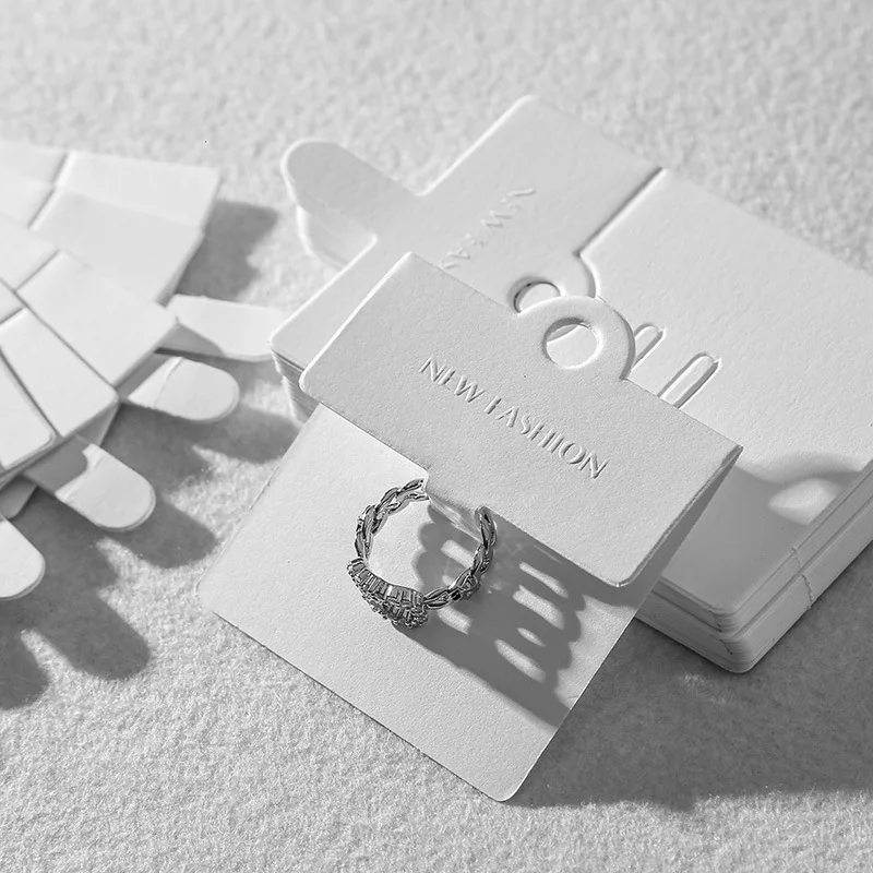 product eco friendly custom cardboard paper earring card jewelry necklace display storage packaging card-3