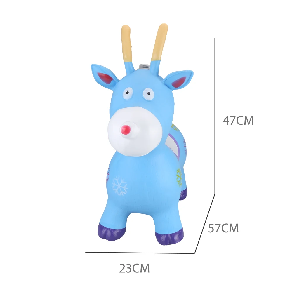 U&C Planet Cheval Gonflable Sauteur Jouet pour Enfants - Sécurisé et
