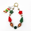 (Flocked Christmas Star) - Christmas Mobile Phone Charm