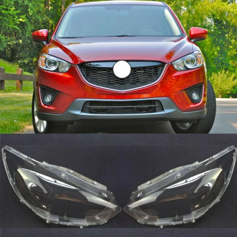 マツダ CX-5 2012-2015 ヘッドライト用透明レンズカバー