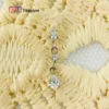 Diamond-shaped titanium white zirconia