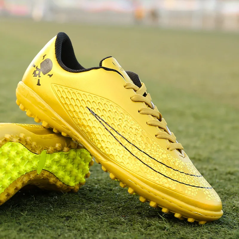 Lightweight Orange Gold Football Boots - Men's & Women's
