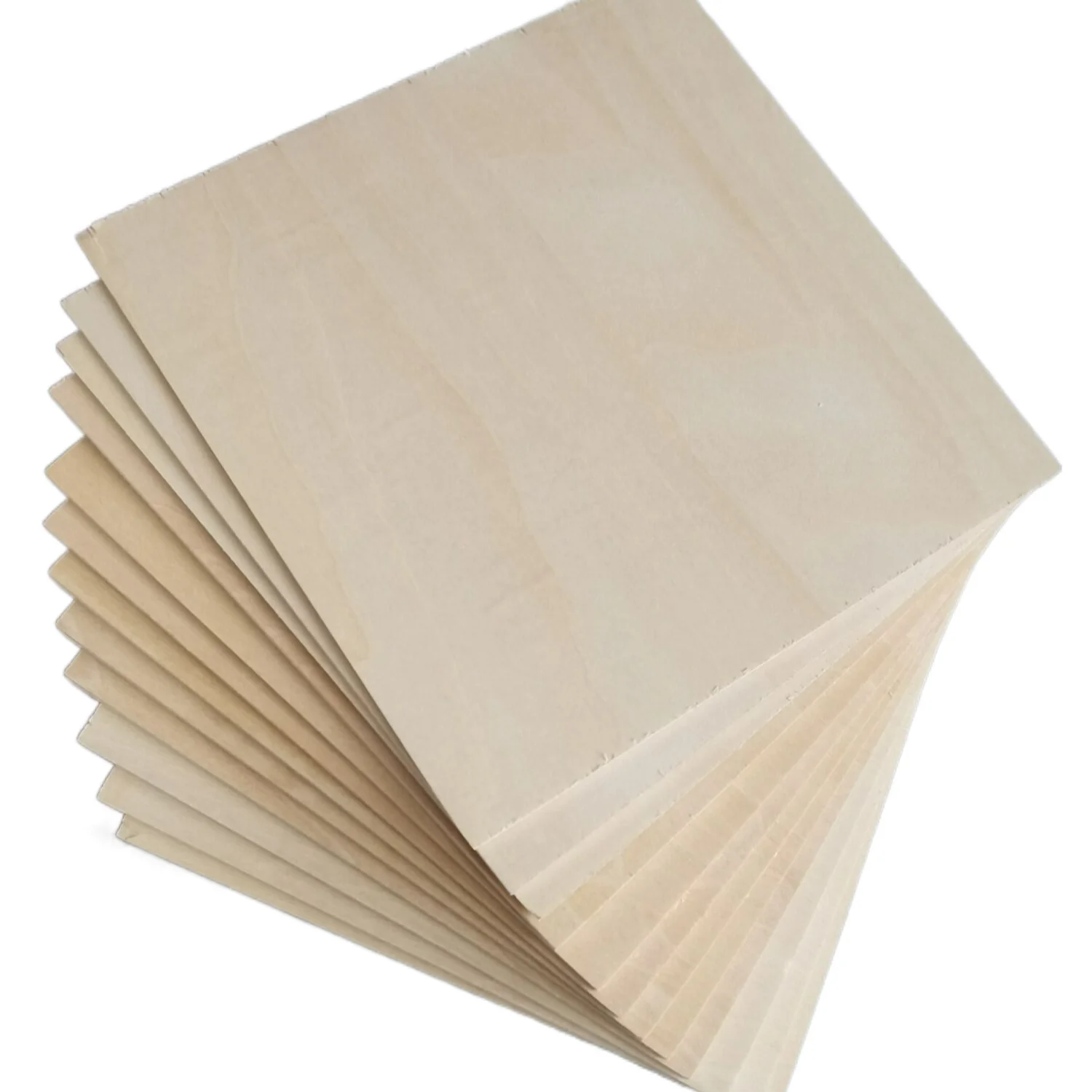 Natural Wood Sheets Laser Cutting Commercial Basswood Plywood Basswood Sheets For Craft 3d