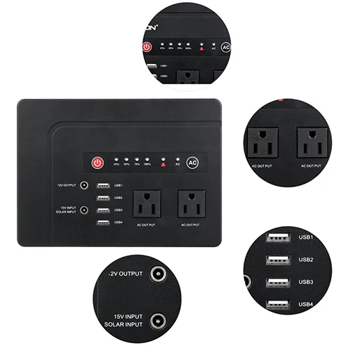 ホットセール Powkey HP200 200W ポータブル電源 MPPTソーラーパネル