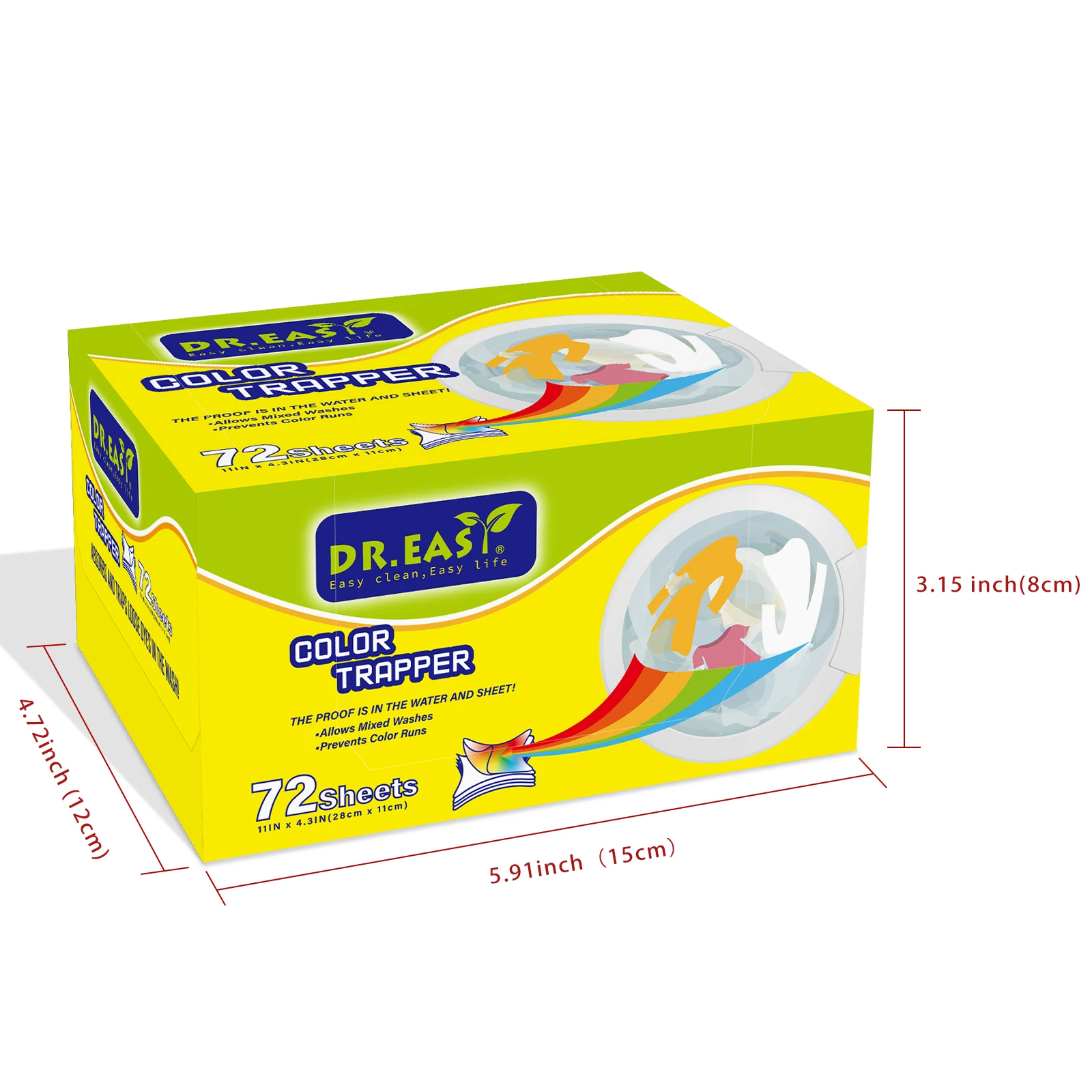 wholesale  Low Price Machine Mixed Washes Laundry Sheet Colour Catcher Dye Catcher Washing Color Dirt Grabber with 72pcs