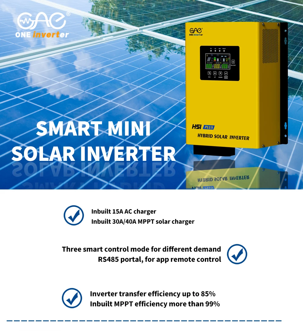 Pure Sine Wave Hybrid Inverter 1.2 Kw - Efficient Solar Power