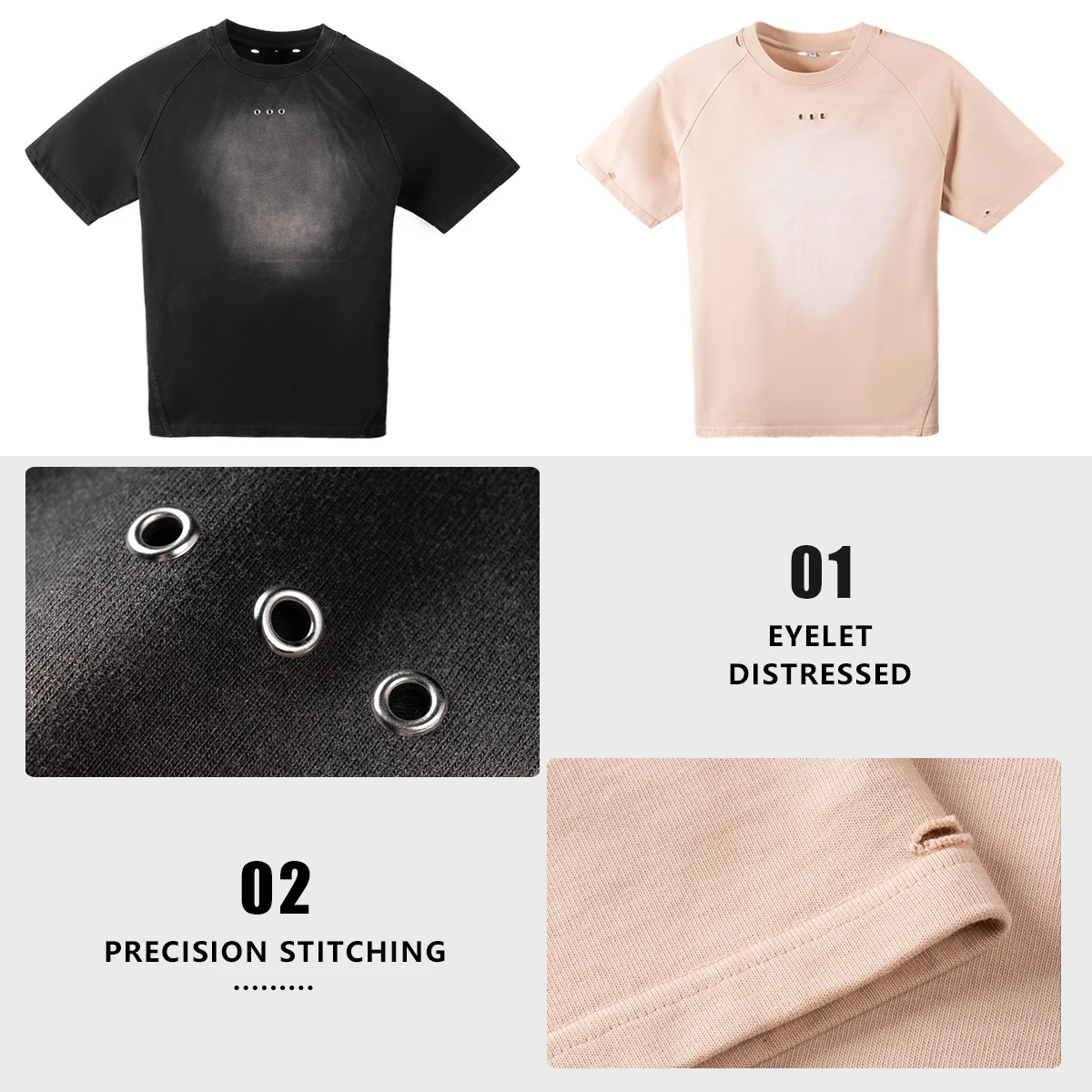 product manufacturer streetwear acid wash distressed mens t shirt  custom cotton t shirts pour hommes vintage oversized t shirt for men-1