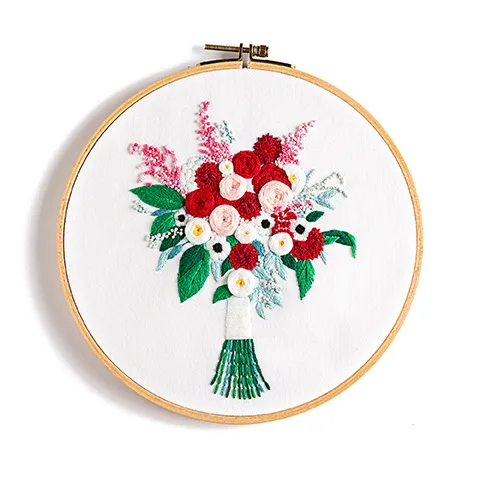 Lyc-906; Горячая распродажа; Ручная работа; Обувь «сделай сам» красивое платье для девочки с цветочным узором и вышивкой наборы для начинающих