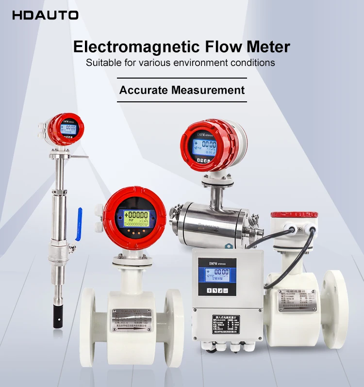 Dn100 Dn150 Electromagnetic Flowmeter Rs485 Sea Water Digital Sewage ...