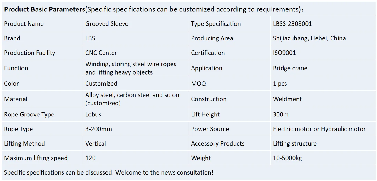 Multi Layer Winding Of Steel Wire Rope Without Disorderly Winding Rope Groove Leather For Winch Drum