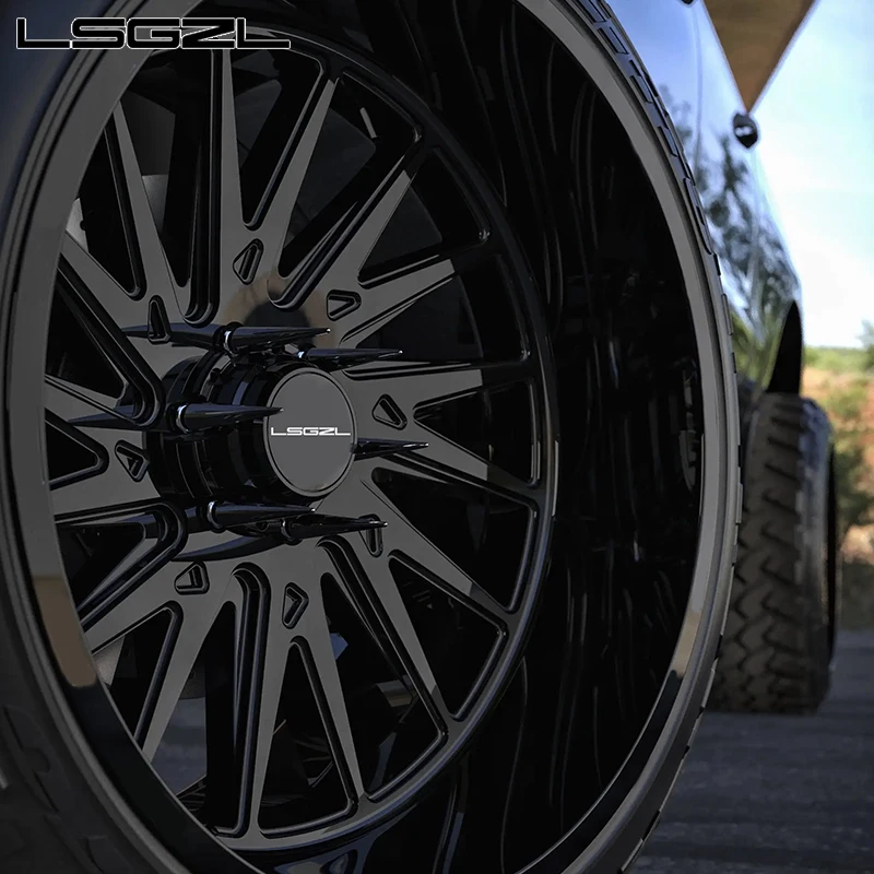 Off-Road Deep Dish Wheel 20 22 24 26 28 Inch Forged Alloy Wheel 6x139.7 8x165.1 8 / 180 Spoke