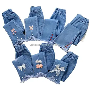 High Quality Boys Jeans 2025 Kids Pant Jeans Casual cartoon kids straight leg jeans