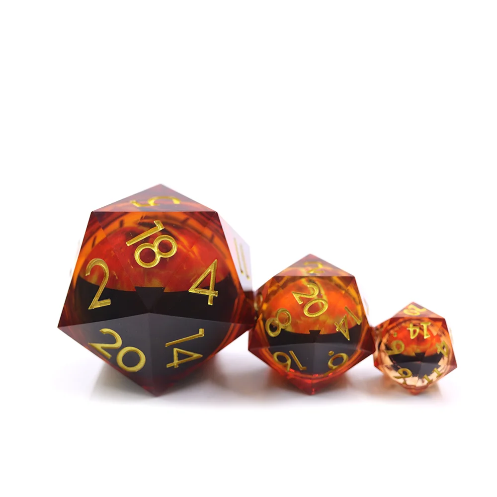 Yushun D20 Jumbo de 50mm de Resina Polièdrica Vores Afilades Disseny d'Ocell de Drac Mòbil
