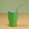 Pintura ordinaria verde de 3 oz (doble capa) con paja.